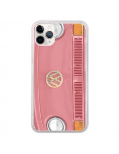 Coque iPhone 11 Pro Groovy Van Hippie VW Rose - R Delean