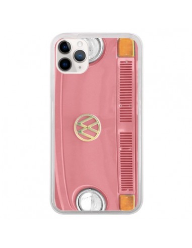 Coque iPhone 11 Pro Groovy Van Hippie VW Rose - R Delean