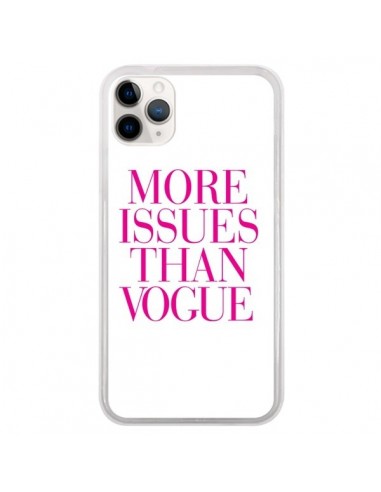 Coque iPhone 11 Pro More Issues Than Vogue Rose Pink - Rex Lambo