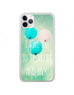 Coque iPhone 11 Pro I love you to the moon and back -...