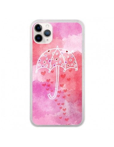 Coque iPhone 11 Pro Parapluie Coeur Love Amour - Sylvia Cook