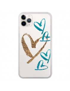Coque iPhone 11 Pro Coeurs Heart Love Amour Transparente...