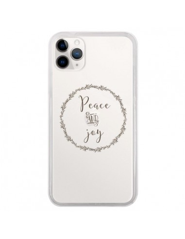 Coque iPhone 11 Pro Peace and Joy, Paix et Joie Transparente - Sylvia Cook