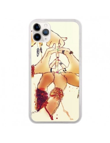 Coque iPhone 11 Pro Peace and Love - Sara Eshak