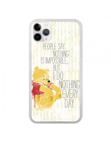 Coque iPhone 11 Pro Winnie I do nothing every day - Sara Eshak
