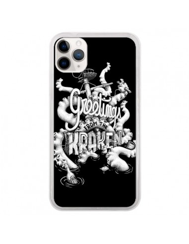 Coque iPhone 11 Pro Greetings from the kraken Tentacules Poulpe - Senor Octopus