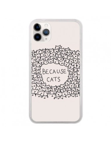 Coque iPhone 11 Pro Because Cats chat - Santiago Taberna