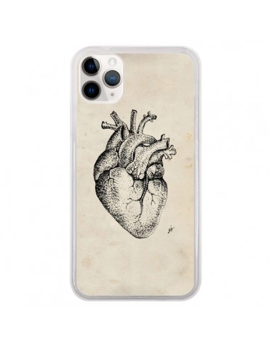 Coque iPhone 11 Pro Coeur Vintage - Tipsy Eyes