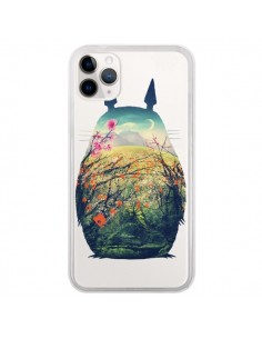 Coque iPhone 11 Pro Totoro Manga Comics Transparente -...