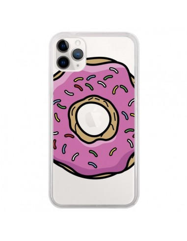 Coque iPhone 11 Pro Donuts Rose Transparente - Yohan B.