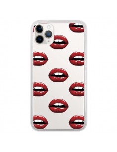 Coque iPhone 11 Pro Lèvres Rouges Lips Transparente -...