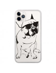 Coque iPhone 11 Pro Chien Bulldog Dog Transparente -...