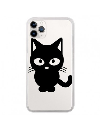 Coque iPhone 11 Pro Chat Noir Cat Transparente - Yohan B.