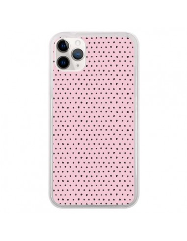 Coque iPhone 11 Pro Artsy Dots Pink - Ninola Design