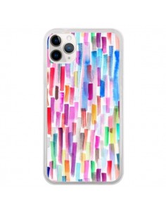 Coque iPhone 11 Pro Colorful Brushstrokes Multicolored -...