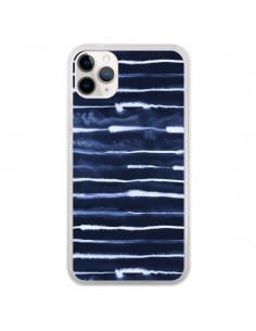 Coque iPhone 11 Pro Electric Lines Navy - Ninola Design