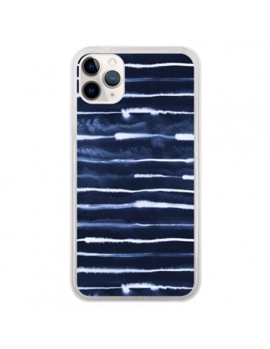 Coque iPhone 11 Pro Electric Lines Navy - Ninola Design