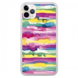 Coque iPhone 11 Pro Gingham Vichy Pink - Ninola Design