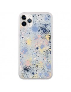 Coque iPhone 11 Pro Gradient Watercolor Lines Blue -...