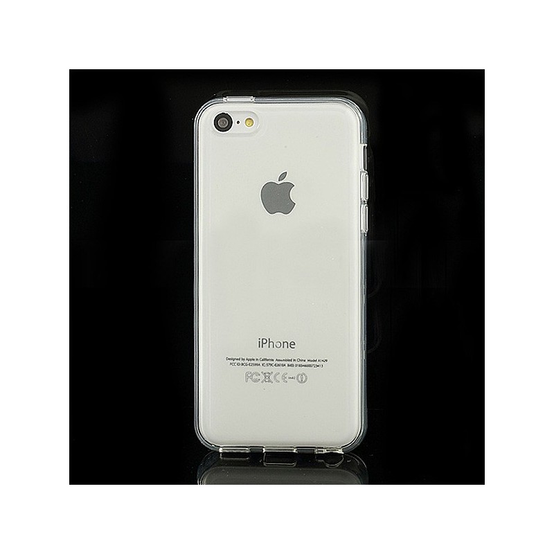 Coque Tranparente de Couleurs en Silicone pour iPhone 5C