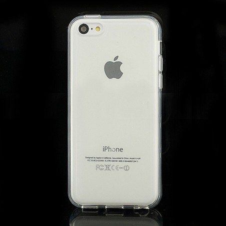 Coque Tranparente de Couleurs en Silicone pour iPhone 5C Coque Tranparente de Couleurs en Silicone pour iPhone 5C