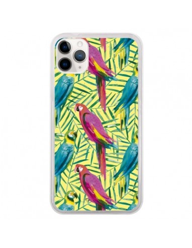 Coque iPhone 11 Pro Tropical Monstera Leaves Multicolored - Ninola Design