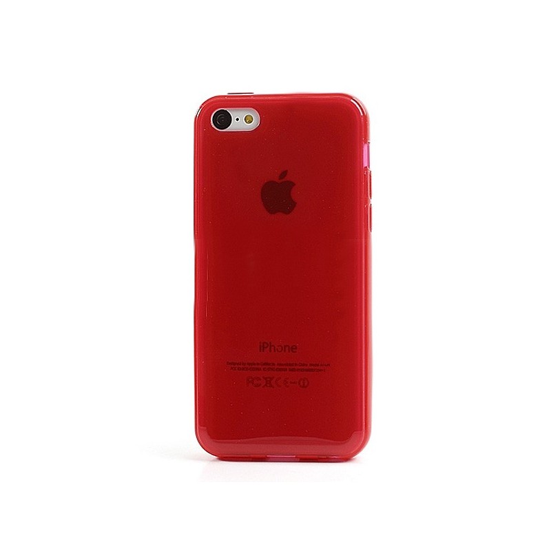 Coque Tranparente de Couleurs en Silicone pour iPhone 5C