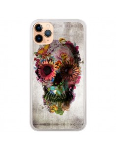 Coque iPhone 11 Pro Max Skull Flower Tête de Mort - Ali...