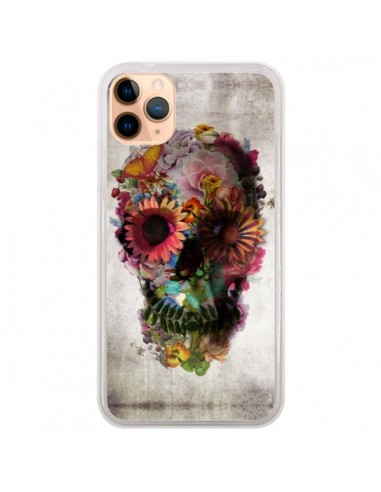 Coque iPhone 11 Pro Max Skull Flower Tête de Mort - Ali Gulec