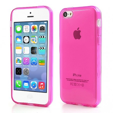 Coque Tranparente de Couleurs en Silicone pour iPhone 5C Coque Tranparente de Couleurs en Silicone pour iPhone 5C