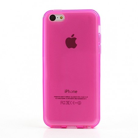 Coque Tranparente de Couleurs en Silicone pour iPhone 5C Coque Tranparente de Couleurs en Silicone pour iPhone 5C