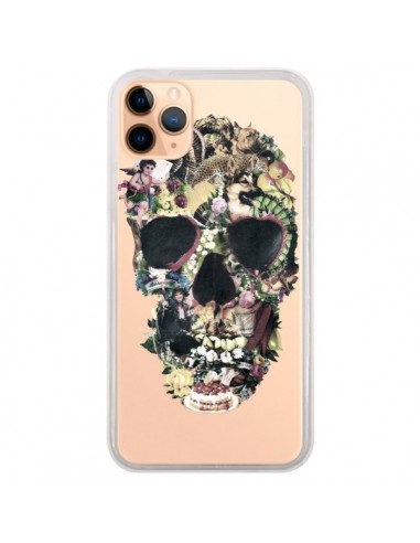 Coque iPhone 11 Pro Max Skull Vintage Tête de Mort Transparente - Ali Gulec