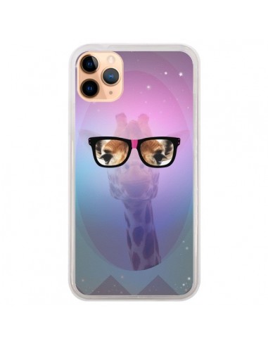 Coque iPhone 11 Pro Max Girafe Geek à Lunettes - Aurelie Scour