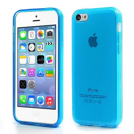 Coque Tranparente de Couleurs en Silicone pour iPhone 5C Coque Tranparente de Couleurs en Silicone pour iPhone 5C