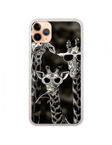 Coque iPhone 11 Pro Max Girafe Swag Lunettes Familiy Giraffe - Asano Yamazaki