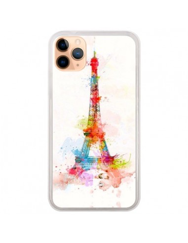Coque iPhone 11 Pro Max Paris Tour Eiffel Muticolore - Asano Yamazaki