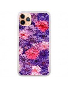 Coque iPhone 11 Pro Max Fleurs Violettes Flower Storm -...