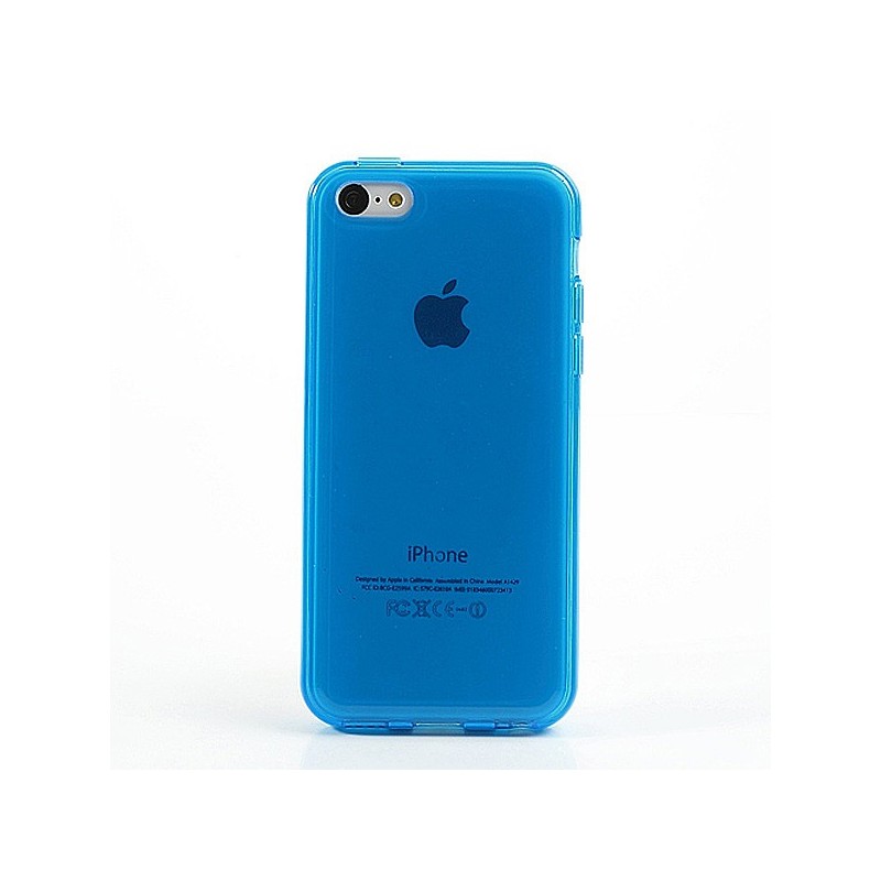 Coque Tranparente de Couleurs en Silicone pour iPhone 5C