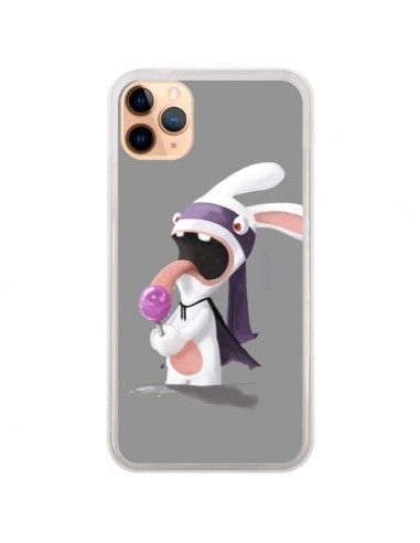 Coque iPhone 11 Pro Max Lapin Crétin Sucette - Bertrand Carriere