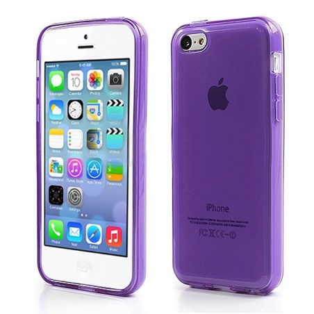 Coque Tranparente de Couleurs en Silicone pour iPhone 5C Coque Tranparente de Couleurs en Silicone pour iPhone 5C