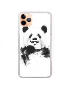 Coque iPhone 11 Pro Max Funny Panda Moustache Movember -...