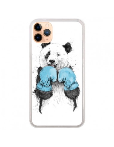 Coque iPhone 11 Pro Max Winner Panda Boxeur - Balazs Solti