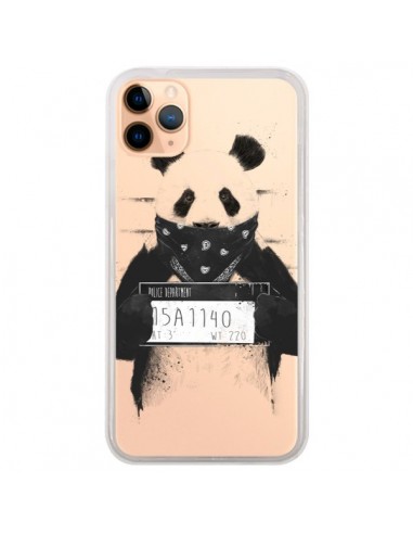 Coque iPhone 11 Pro Max Bad Panda Transparente - Balazs Solti