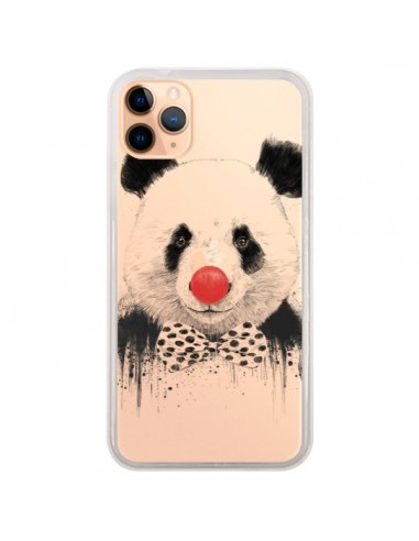 Coque iPhone 11 Pro Max Clown Panda Transparente - Balazs Solti