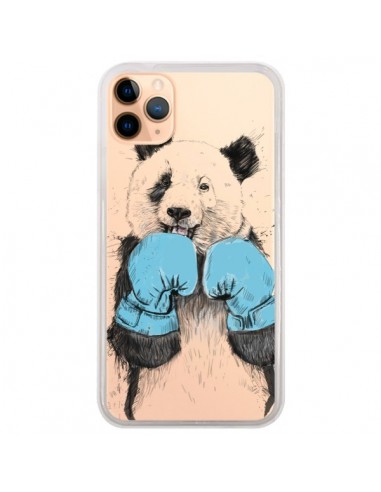 Coque iPhone 11 Pro Max Winner Panda Gagnant Transparente - Balazs Solti
