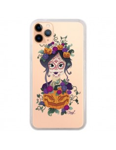 Coque iPhone 11 Pro Max Femme Closed Eyes Santa Muerte...