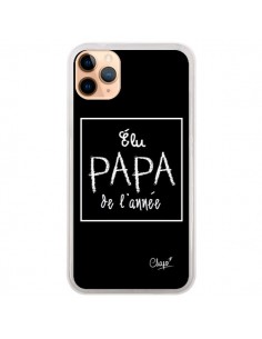 Coque iPhone 11 Pro Max Elu Papa de l'Année Noir - Chapo