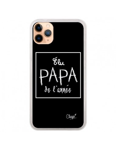 Coque iPhone 11 Pro Max Elu Papa de l'Année Noir - Chapo