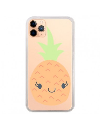 Coque iPhone 11 Pro Max Ananas Pineapple Fruit Transparente - Claudia Ramos