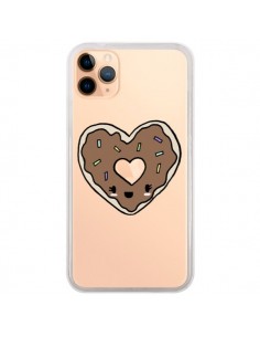 Coque iPhone 11 Pro Max Donuts Heart Coeur Chocolat...